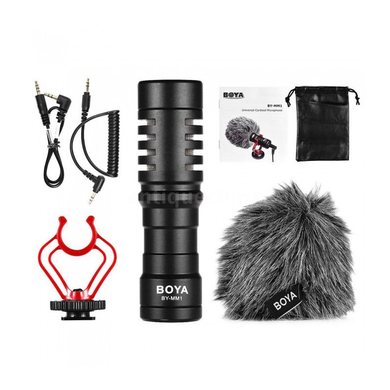 BOYA Micrófono de cañón sobre cámara cardioide Boya BY-MM1