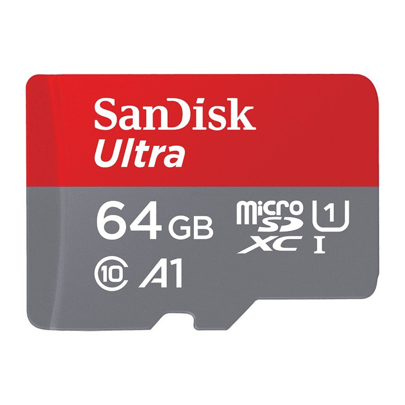 SANDISK microSDHC Ultra 64GB C10 100MB/s + Adap Imaging