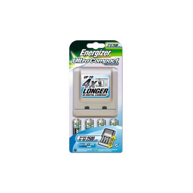 ENERGIZER CARGADOR ULTRA COMPACT +4AA +2 AAA