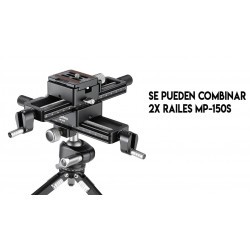 LEOFOTO MP-150 S Macro focusing rail (CON ROSCA BLOQUEO)