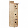 Caja nido de madera triple para colonia de gorriones