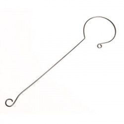 Gancho de acero cincado para colgar cajas nido y comederos