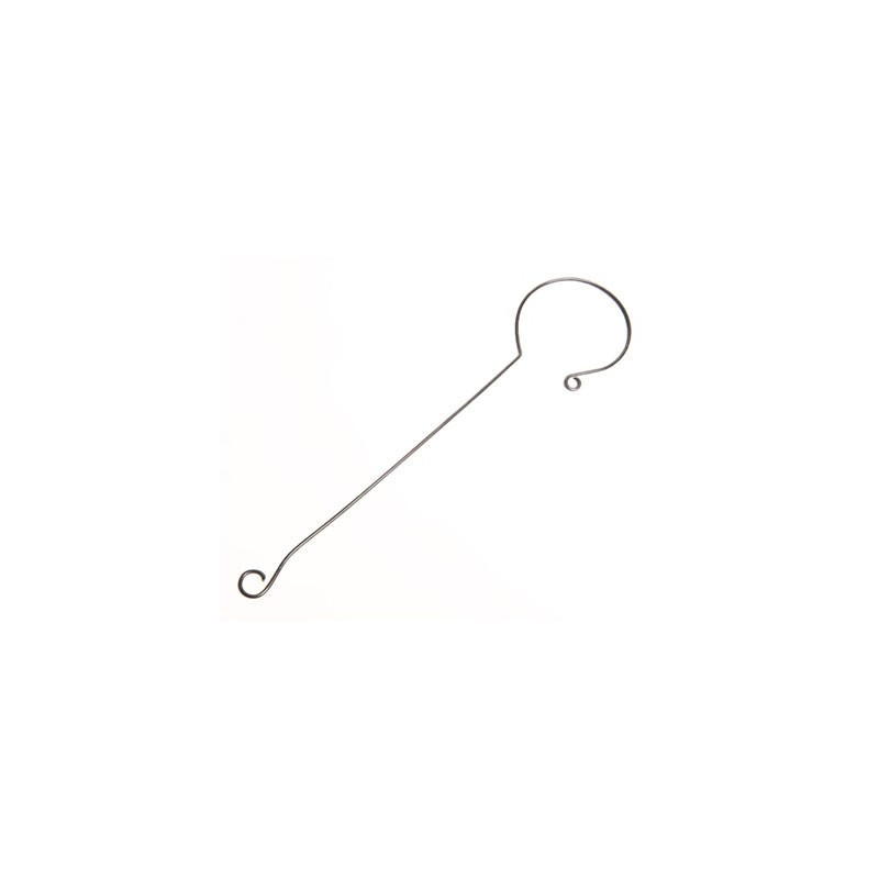 Gancho de acero cincado para colgar cajas nido y comederos