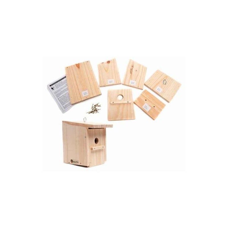 Caja nido para pajaros. Kit de construccion educativo
