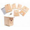Caja nido para pajaros. Kit de construccion educativo