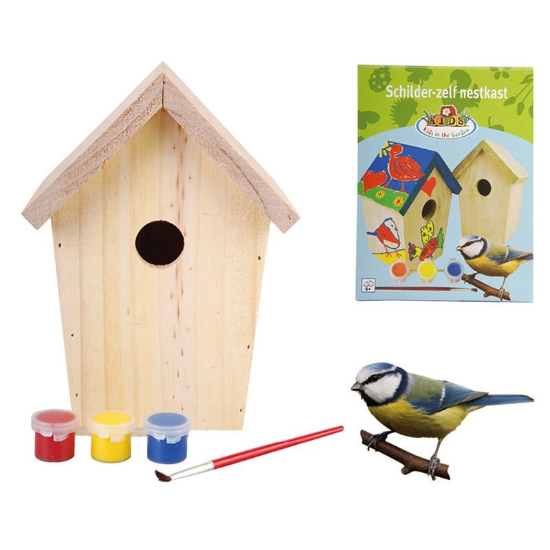 Kit caja nido infantil + pinturas