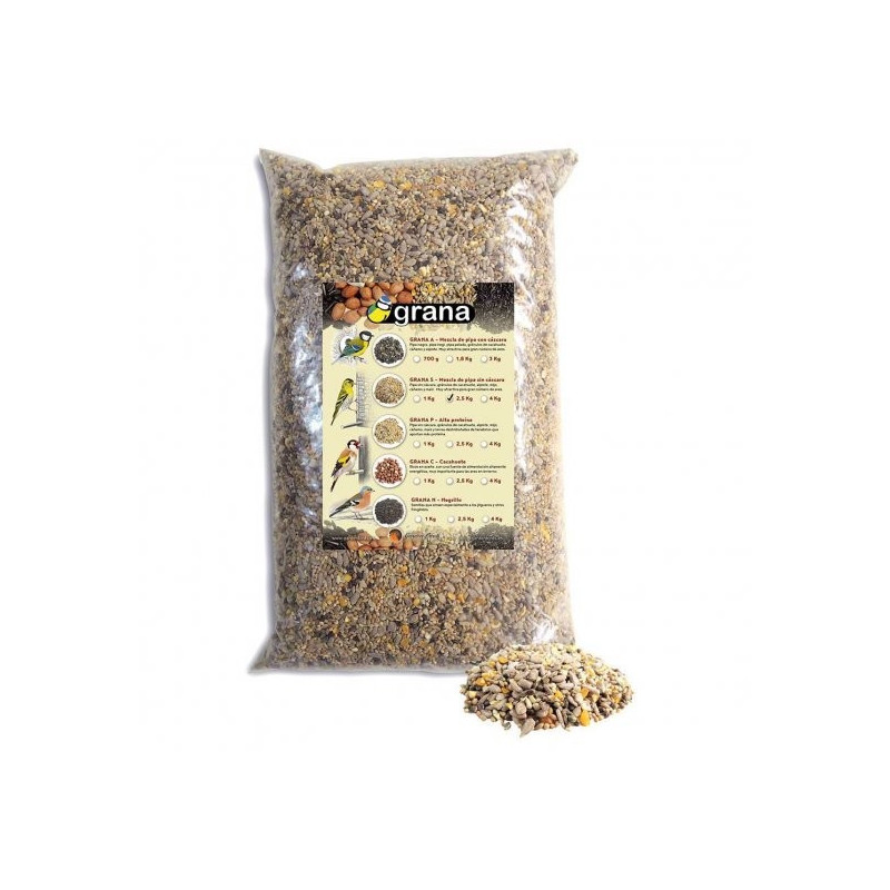 GRANA S-P BOLSA MEZCLA DE SEMILLAS CON PIPA SIN CASCARA 1 KG