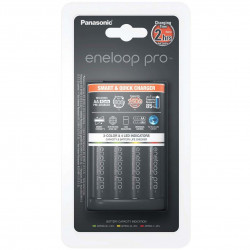 PANASONIC  CARGADOR ENELOOP PRO + 4 AA 2500 MAH