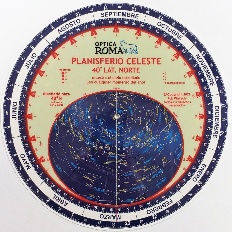 OPTICA ROMA PLANISFERIO CELESTE