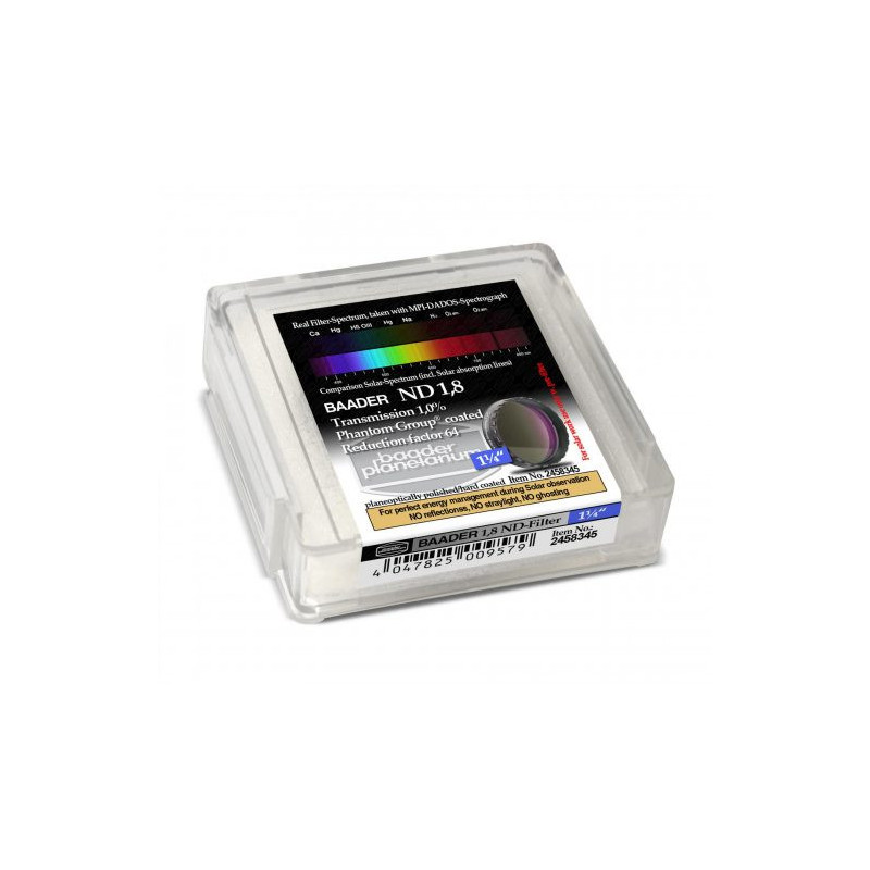 BAADER Filtro Densidad Neutra 1.25″ (ND 1.8, ) Ref.: 2458345
