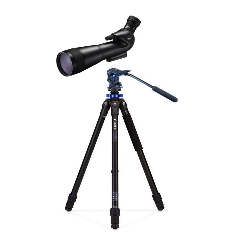 NIKON PROSTAFF 5 82 +Zoom 20-60x + BENRO Kit aluminio S2