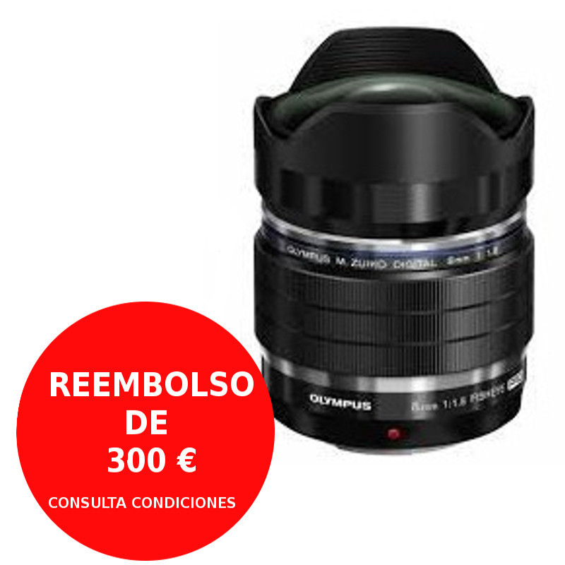 OLYMPUS M.ZUIKO DIGITAL ED 8 MM PRO F:1.8 OJO DE PEZ