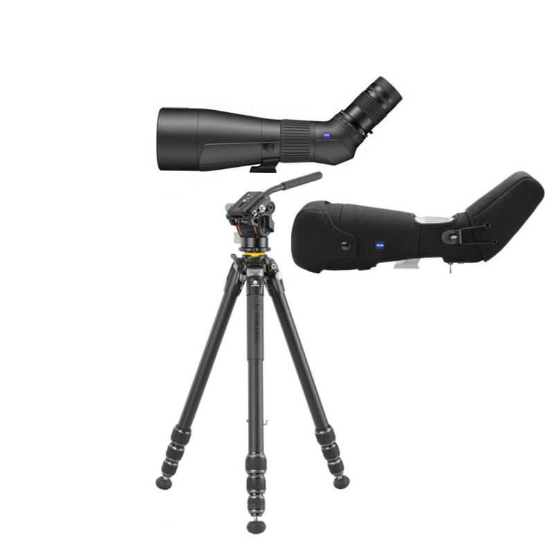 KIT Zeiss Conquest Gavia 85 30-60x  + FUNDA + TRIPODE Vanguard Veo 5 264 av 14