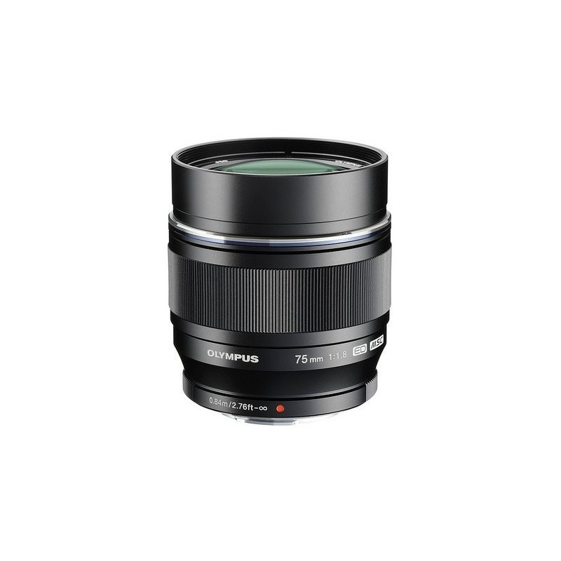 OLYMPUS M.ZUIKO DIGITAL ED 75 MM. F/1.8 NEGRO